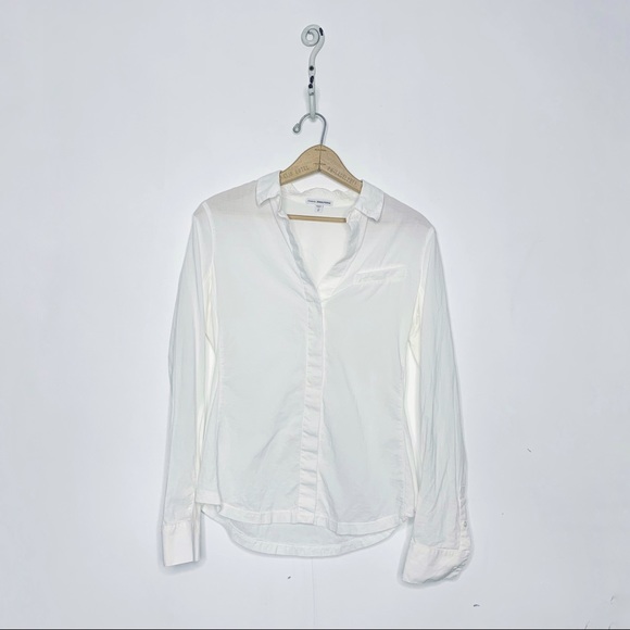 James Perse Tops - James Perse Drop Collar Side Panel Shirt Cotton